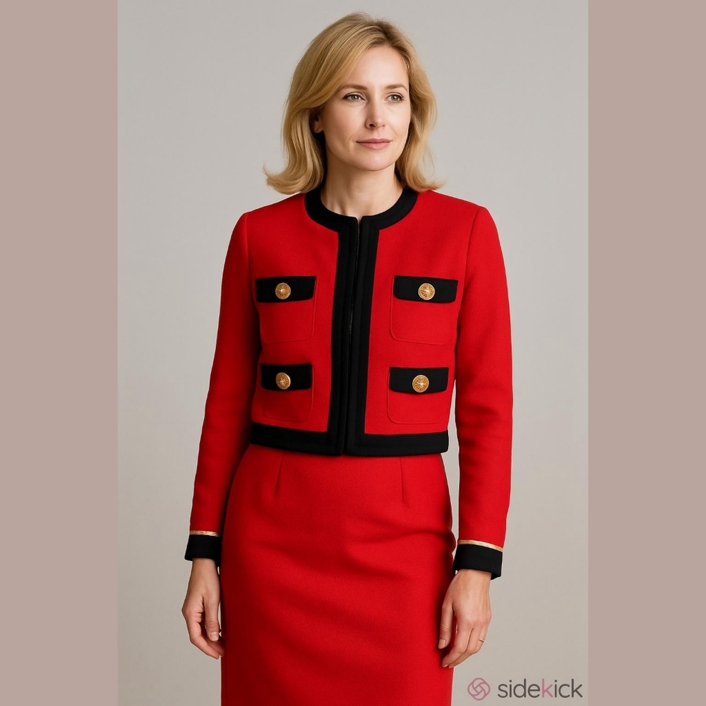 St. John collection/ separates 2 piece set size L (top) 8 (bottom)
